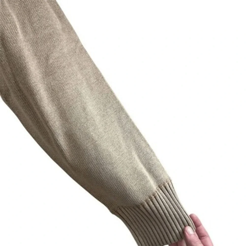 Cooper‎ Jones Men's Beige Knit Pullover Sweater Size Medium Crew Neck Outdoor